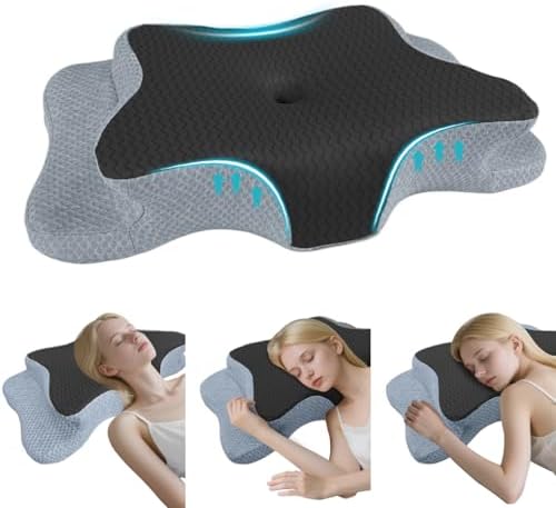 CHxxy Cervical Pillow for Neck Pain Relief, Memory Foam Pillows by CHxxy