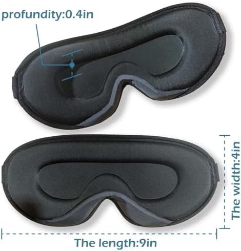 Eye Masks for Sleep, Sleep Masks, Sleep of 3D Light Blocking Blindfold, 3D Contoured Cup Sleeping Mask, Lash Extensions 3D Sleeping Mask, Travel Essentials for Flying, Eye Covers for Sleeping - Image 2