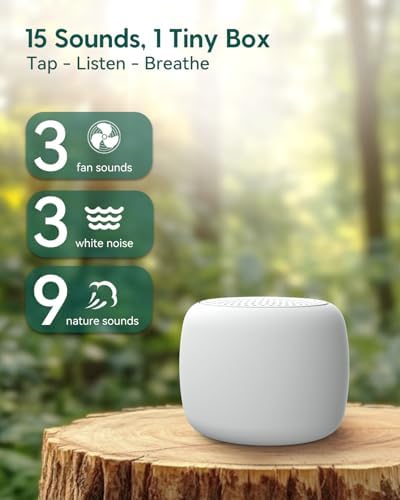 Babelio Pocket Mini Portable White Noise Machine for Travel, 2 Pack - Image 2