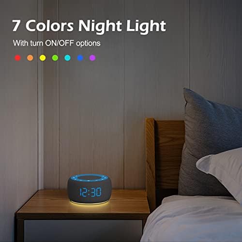 Buffbee Sound Machine & Alarm Clock 2-in-1, Bedroom Sleep Clock - Image 5