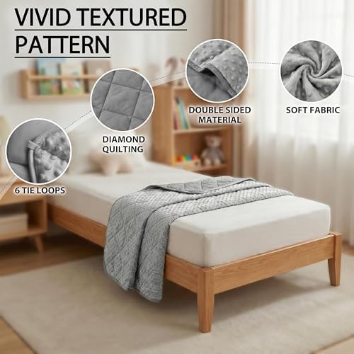 MAXTID Weighted Blanket for Kids 10 lbs 41x60 Double Heavy Blanket Gift for Children - Image 5