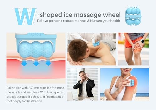 2 in 1 Cool Ice Roller for Face and Eye Facial Roller Personal Skin Care Tool with Carry Case to Reduce Puffiness and Relief Migraine, Pain. Women Mother Gift - Image 4