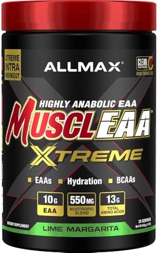 ALLMAX MUSCLEAA Xtreme EAA Powder, Lime Margarita, 532 g, 30 Servings by ALLMAX