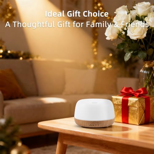 300ml Essential Oil Diffuser with Remote and 7-Color LED Light - Image 7