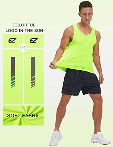 EZRUN Men's Quick Dry Workout Tank Top UPF 50+ Sweat-Wicking Gym Shirt - Image 6
