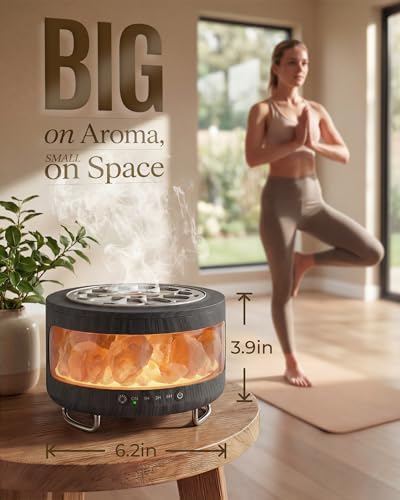 Essential Oil Diffuser with Himalayan Salt Lamp, Scent Diffusers for Home - Image 3