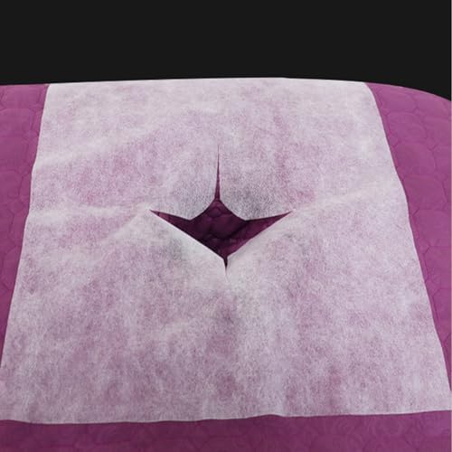 100 Pack Disposable Face Down Pillow Cover Disposable Face Cradle Covers Ultra Soft Non-Sticking Massage Bed Headrest Covers for Massage Table Lash Bed Spa Bed Beauty Tattoo Therapy Table - Image 4