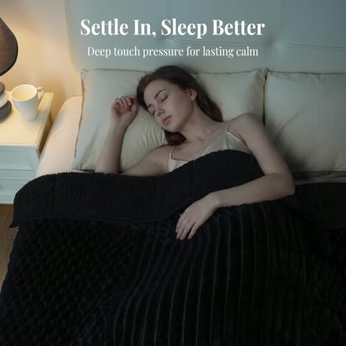 Topblan Weighted Blanket for Adults Queen Size 60 x 80 20lbs, Sherpa Fleece - Image 3