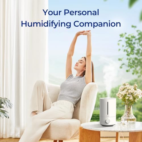 raydrop Cool Mist Humidifiers for Home Babies, 3.0 L Quiet and Top Fill Ultrasonic Humidifier for Bedroom, Auto Shut Off - Image 5