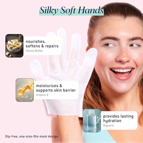 SpaLife 10 Piece Korean Face Mask & Moisturizing Hand Gloves Set | Foot Mask Socks for Dry Cracked Hands & Feet | Korean Skincare Cuticle Repair Mask Women | Self Care Gifts for Women | 10 Pack - Image 6