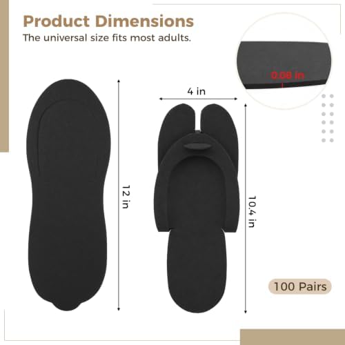 Disposable Pedicure Flip Flops Slippers Bulk,White EVA Flip-Flops Kit,SPA Pedicure Slippers for Adult,Lightweight and Easy to Wear,Ideal for Nail Salons,Hotels,Travel,Home,Party - Image 5