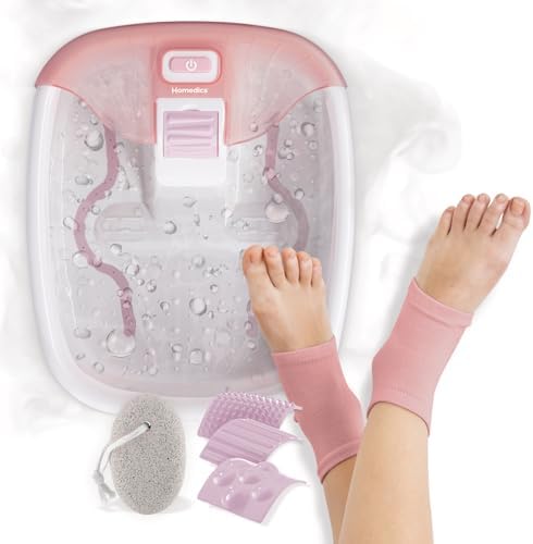 Homedics Bubble Bliss Deluxe Footbath Gift Set Maintain Heat Foot Spa by Homedics