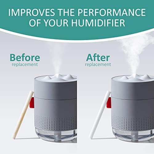 Humidifier Cotton Stick Filter Replacement, Portable Refill Sponges, Compatible with H2O, GENIANI, USB, Travel Humidifiers for Office, Car, Bedroom, Small Diffuser (Pack of 10) - Image 4