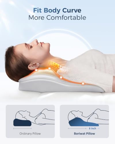Boriwat Back Massager with Heat, 3D Kneading Massage Pillow for Back, Neck, Shoulder, Leg Pain Relief Deep Tissue, Gifts for Women Men Mom Dad(Light Gray) - Image 2