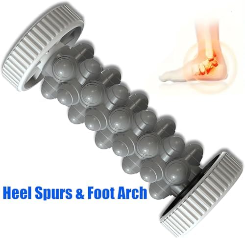 Portable Foot Massager Roller - Deep Tissue Muscle Massage for Plantar Fasciitis Relief, Heel & Arch Pain - Reflexology Therapy Tool for Men & Women (Dark Gray) - Image 7
