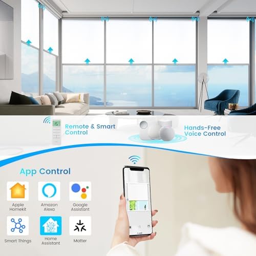 Motorized Blackout Roller Shades – Custom Smart Blinds with Remote Control, 25 Colors & Sizes, Rechargeable Battery or Plug-in, Tuya WiFi Optional, Home & Office Window Shades (Parchment White/CH9440) - Image 2
