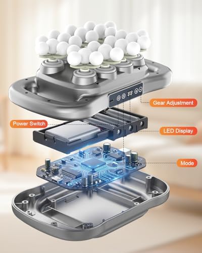 Upgrade 28 Head Massage Gun Set, Handheld Body Deep Tissue Massager with 9 Modes &9 Levels, Muscle Pain Relief Percussion Massage Gun for Back/Shoulders/Legs/Waists, Gifts for Men Women - Image 2