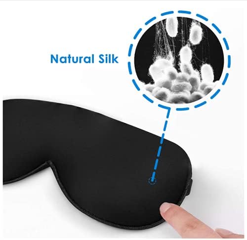 JEFlex Natural Silk Sleep Mask Blindfold, Super-Smooth Eye Mask - Image 5