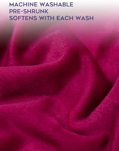 YnM Fuzzy Duvet Cover for Weighted Blankets (Red, 41''x60'') - Image 5