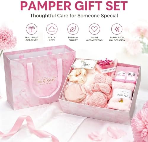 Birthday Gift for Women Friendship Women's Birthday Gifts Self Care Gift Get Well Relaxing Spa Gift Basket Set for Wife Mom Girlfriend Best Friend Sister Teen Girls Coworker (pink) - Image 3