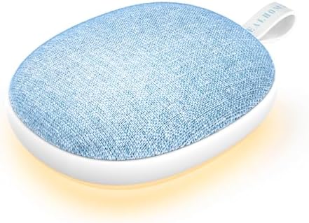 Portable White Noise Sound Machine: Baby Sleep Soother, Bluetooth Speaker, Rechargeable Battery, 4-Speed Timer, 6 Soothing Sounds Adult Therapy Aid for Trave (Blue, Portable) by Unknown