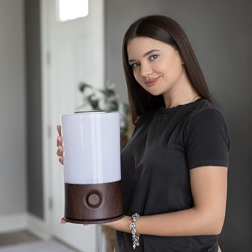 BlueHills Premium 2000 ML XL Essential Oil Diffuser Humidifier 2L Dark Wood - Image 6