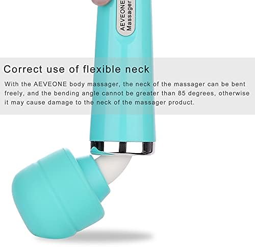 AEVEONE Wired Powerful Handheld Electric Massager with Strong 10 Modes Personal Back Massage for Sports Recovery, Muscle Aches, Relaxing Body (Light Blue) - Image 5