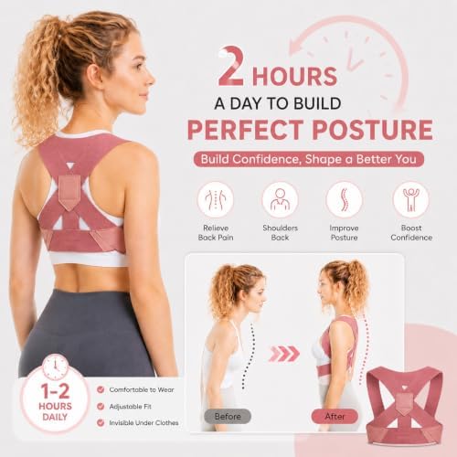 Back Brace for Women, Adjustable and breathable Posture Corrector - Image 2