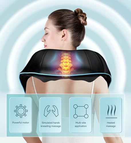 Mo Cuishle Shiatsu Neck and Shoulder Massager with Heat – Deep Kneading Massage for Relaxation – Ideal for Christmas, Mother's Day, Father's Day, Gifts for Men, Women, Mom and Dad - Image 4