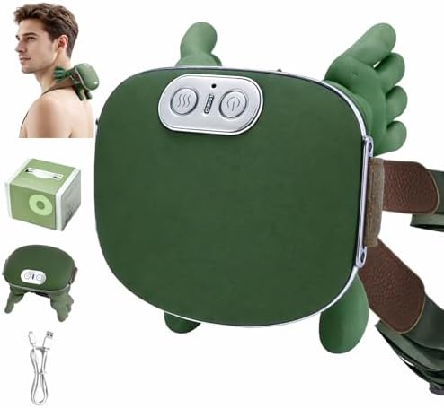 Neck and Shoulder Massager, Professional Shiatsu Neck Massager, Portable Deep Tissue 4D Kneading with Heat, Intelligent Simulated Human Hand Design for Pain Relief and Muscle (Man and Woman) by IOUGDSEC