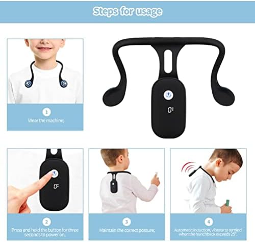 Intelligent Posture Corrector and Trainer for Back, Neck, Hanging Necks Trainer Rechargeable Silicone Automatic Induction Smart Posture Corrector for Women Men,Necks Back Brace - Image 4