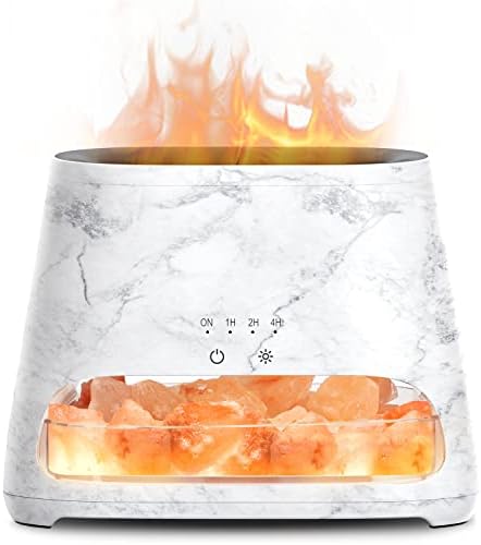 SALKING 2-in-1 Essential Oil Diffuser for Home,Himalayan Salt Lamp Diffuser by SALKING