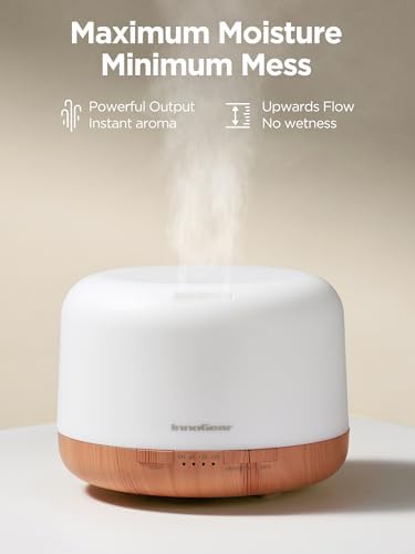 InnoGear 500ml Aromatherapy Diffuser for Home 10 Essential Oil Set, Yellow - Image 5