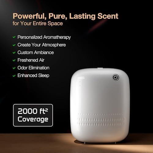 Airversa ANW Smart Waterless Essential Oil Diffuser for Large Room, White - Image 2