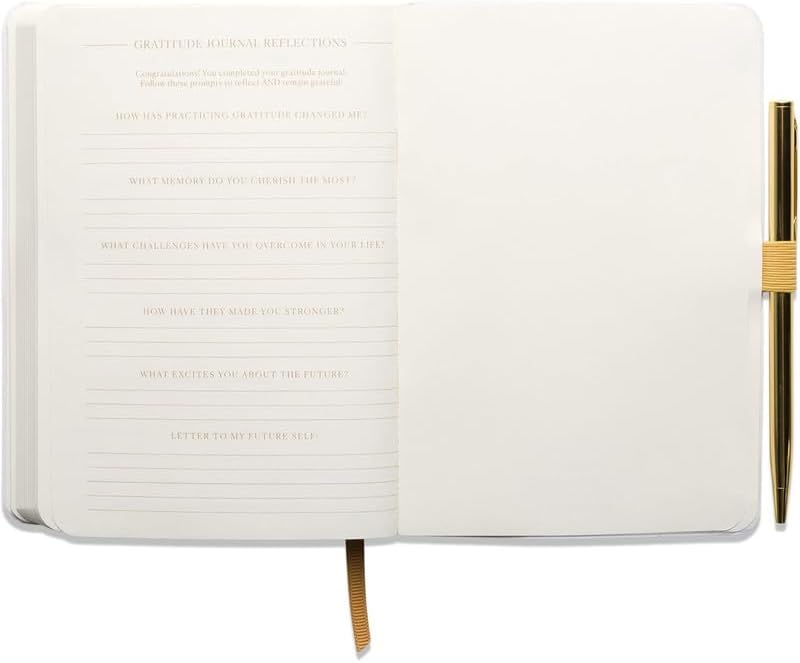DesignWorks Ink Daily Gratitude Journal with Pen, Teal, 4.5 x 6.5 in - Image 2