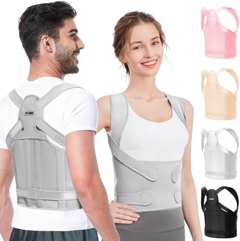 Fit Geno Posture Corrector for Women & Men, Back Shoulder Support Brace by FitGeno