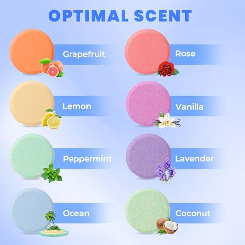 CalmNFiz Shower Steamers Self Care Gifts 2 * 8 Pack, Green & Blue - Image 4