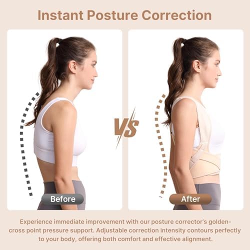 Fit Geno Posture Corrector for Women Lite, Upper Back Brace for Slouching - Image 2