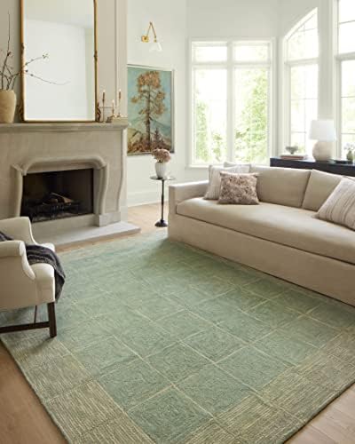 Loloi Chris Loves Julia Francis Green/Natural 8'-6" x 12' Area Rug by Unknown