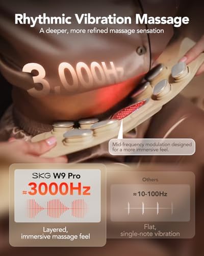 SKG W9 Pro FSA Lower Back Massager for Strain Relief Deep Tissue - Image 2