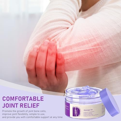 2 PCS Joint Gel Purple Gel, Purple Relief Soothing Massage Cream, Joint Activities Throughout The Body, Effective Soothes for Knees, Hands, Lumbar, Neck and Shoulders - Image 4