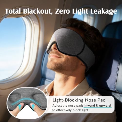 YFONG Sleep Mask for Side Sleeper Women Men, Soft Breathable Bamboo Viscose - Image 6