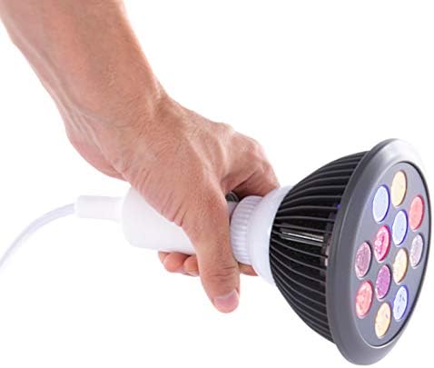 Red Light Therapy by Hooga. Handheld Skin, Beauty Device for Face or Body. LED Photon Therapy. Multiple Color Wavelengths of Blue 415nm, Yellow 580nm, Red 660nm, Near Infrared 850nm. 4-in-1 Bulb. - Image 5