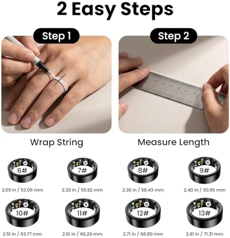 Smart Ring for Women & Men Fitness Sleep Heart Tracker - Image 3