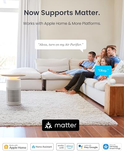 SwitchBot Air Purifier for Home Large Room, Matter, Up to 3620 ft², Air Purifier for Wildfire Smoke, Pets, Odors, 20dB, Washable Pre-filter, Pet Mode, RGB Light, Work with Alexa, HomeKit, Google Home - Image 2