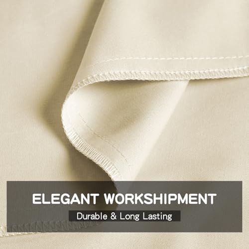 FreshCulture Full Flat Sheet - Hotel Quality Full Flat Sheet Only - Brushed Microfiber Top Sheet - Ultra Soft & Breathable - Wrinkle-Free - Easy Care - Single Flat Sheet (Full, Beige) - Image 4