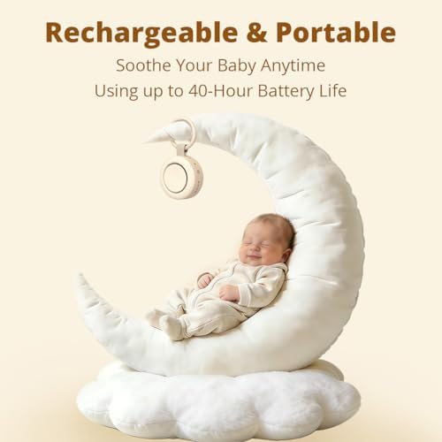 Sound Machine Portable White Noise Machine Baby Shushing Sleep Machine with 30 Soothing Sounds for Baby Kids Adults Pets 4 Timers Memory Function Brown Pink Noise Machine for Home Travel Office - Image 2