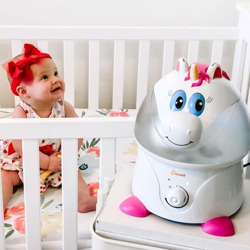 Crane Unicorn Ultrasonic Cool Mist Humidifier with Auto Shut-Off, For Baby Nursery and Kids Room, 1 Gallon Tank, Animal Humidifier For Kids Room - Image 6