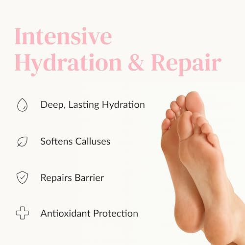 Epielle Moisturizing Foot Mask 6 Pairs, Soften with Sunflower Seed Oil & Vitamin E, Deep Moisturizing Socks for Dry, Cracked Feet, Self Care Gifts for Women, Spa Kit - Image 3