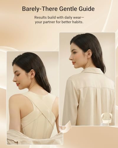 Hypoke® Premium Fabric Upper Back Brace Posture Corrector for Women, Kinetic Support back posture corrector for women，Barely There Design For Office Professionals - Image 3